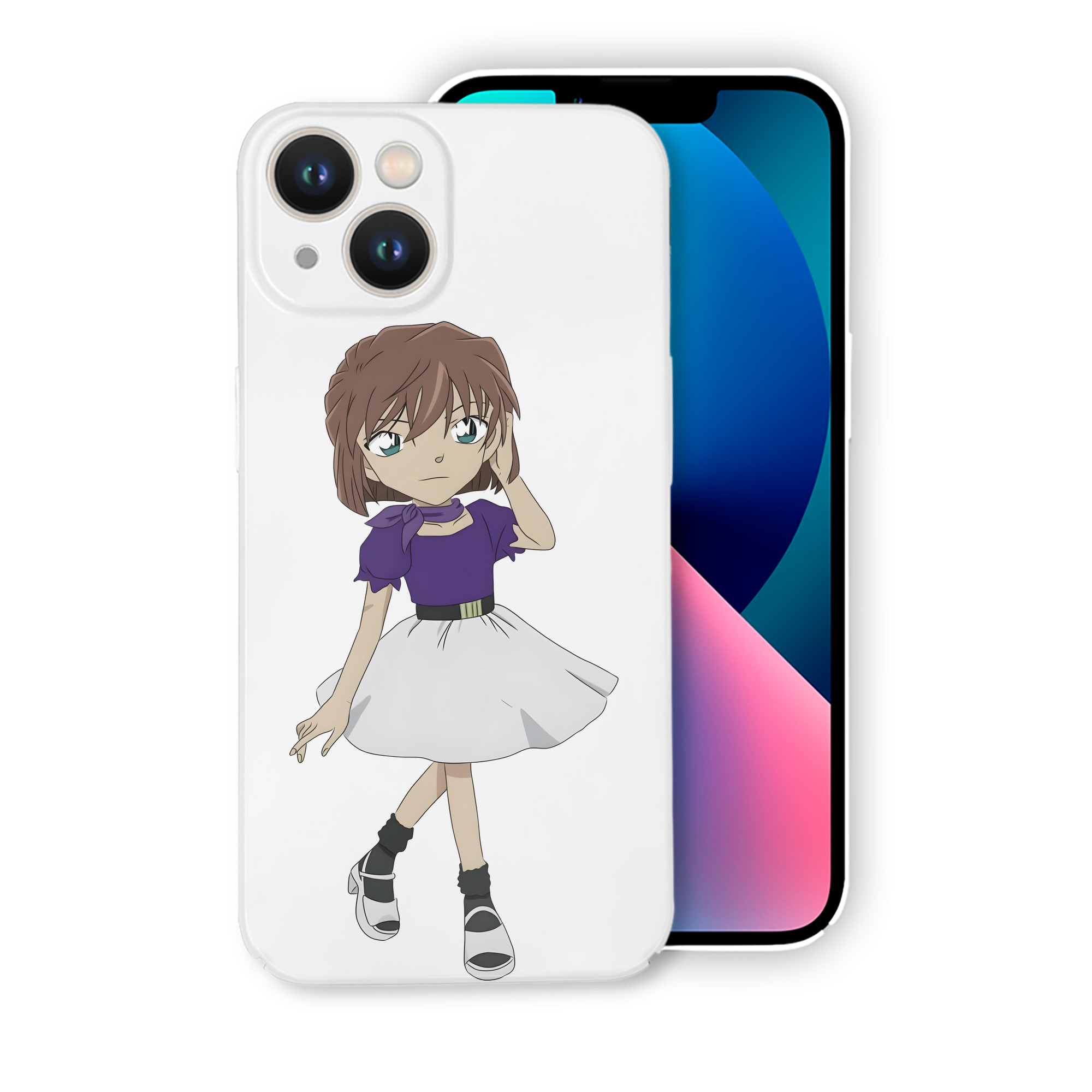 （画像用） 名探偵コナン 灰原 哀 はいばら あい Detective Conan Anita Hailey、Vi Graythorn Haibara Ai 【iPhone 14シリーズ対応】ハードケース