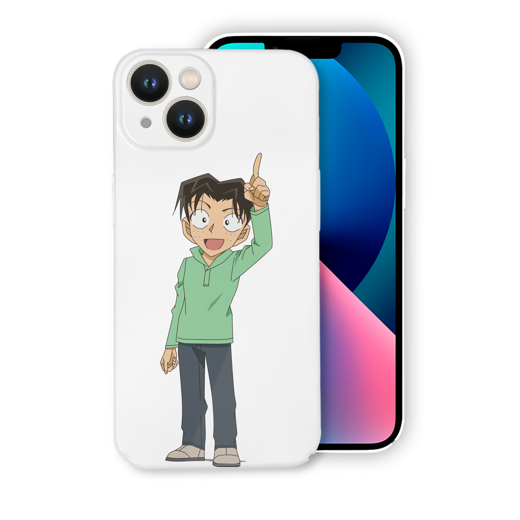 （画像用） 名探偵コナン 円谷 光彦 つぶらや みつひこ Detective Conan Mitch Tennyson 【iPhone 14シリーズ対応】ハードケース