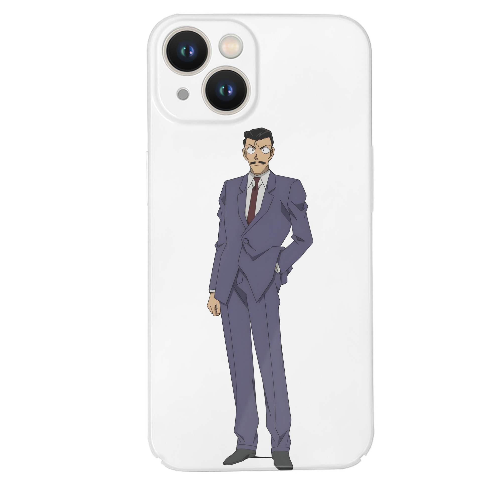 （画像用） 名探偵コナン 毛利 小五郎 もうり こごろう Detective Conan 【iPhone 14シリーズ対応】ハードケース