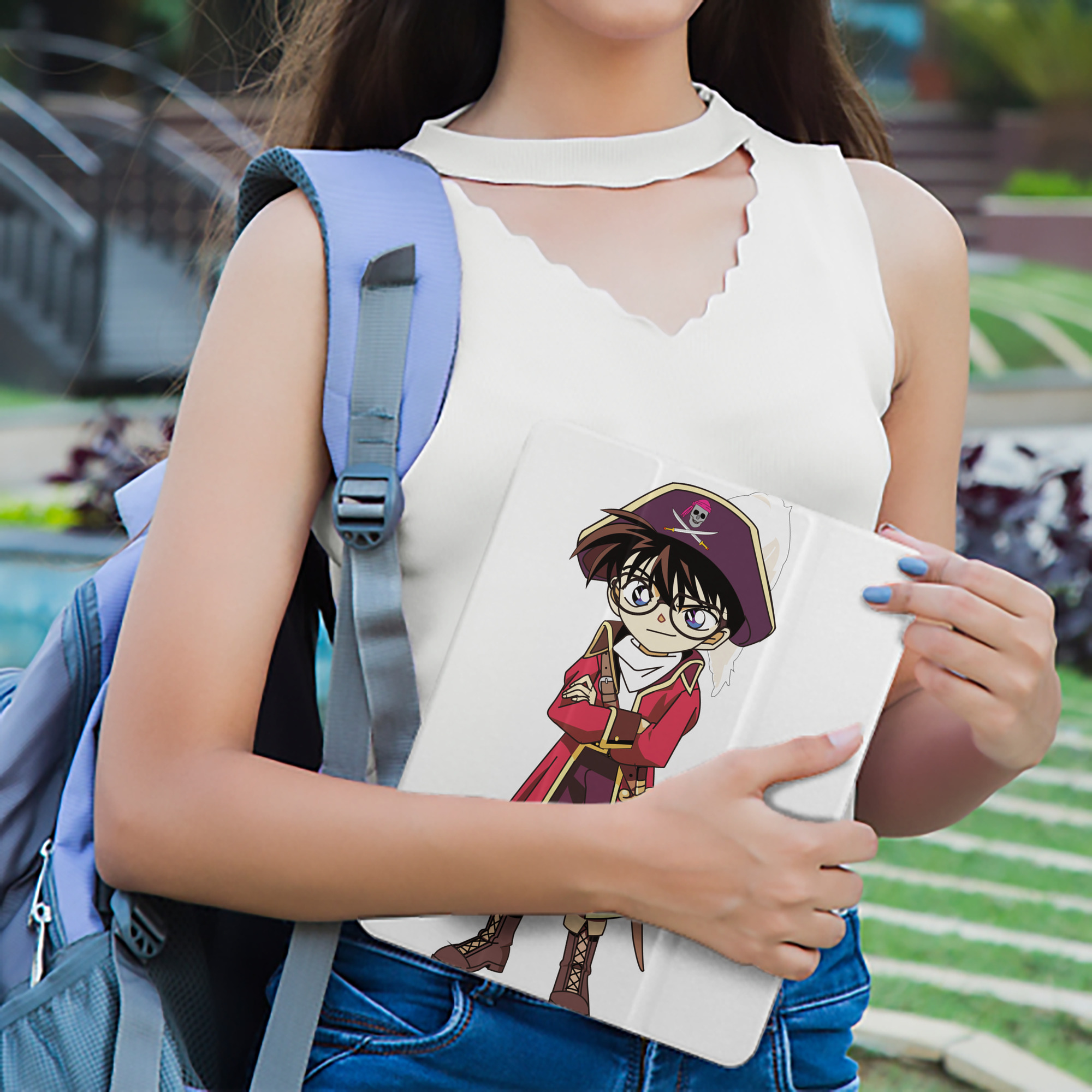 名探偵コナン 江戸川 コナン Detective Conan Conan Edogawa IPad ケース ペン収納付き 三つ折りスタンド PUレザー×シリコン 対応機種9.5/10.5/10.9インチ
