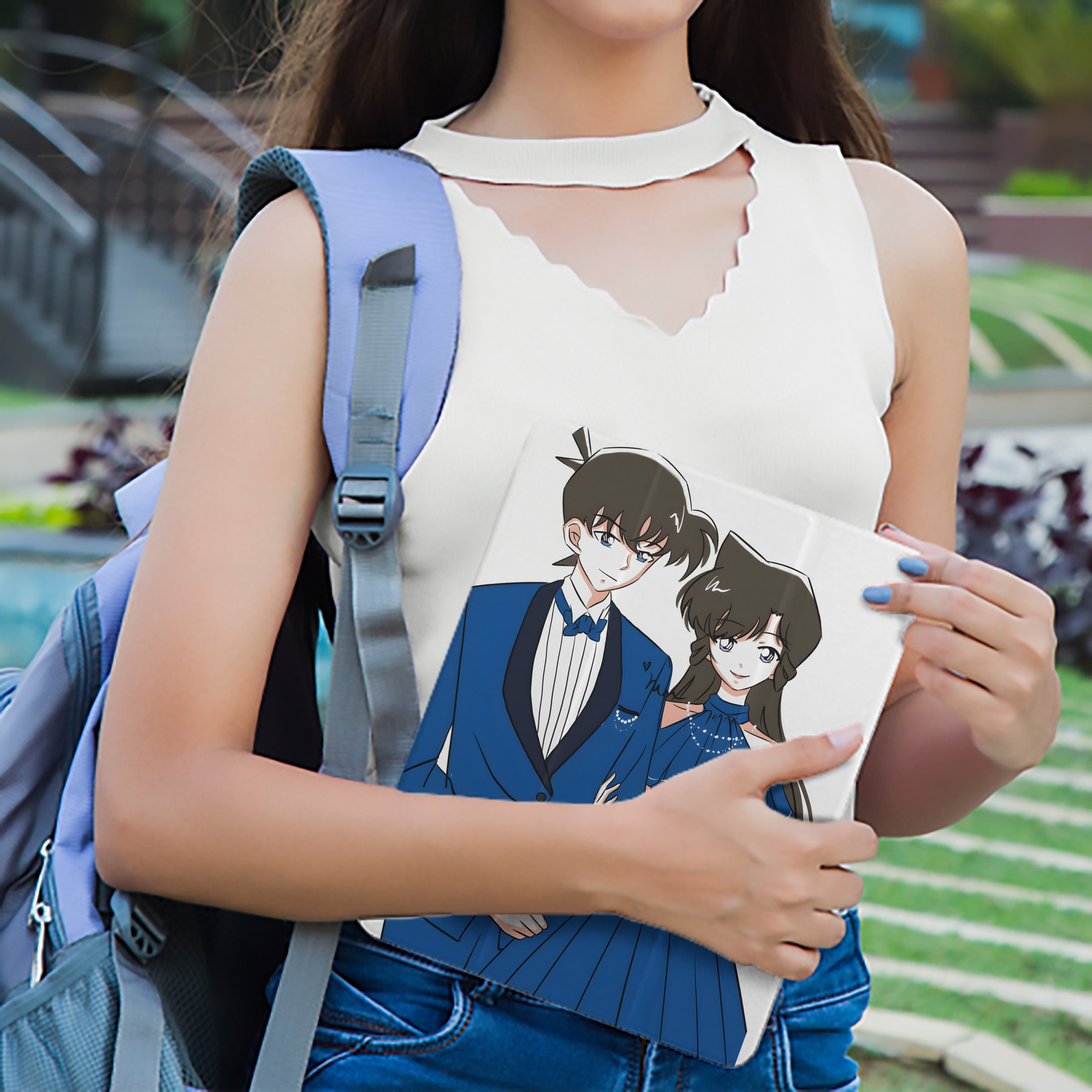 名探偵コナン 江戸川 コナン Detective Conan Conan Edogawa IPad ケース ペン収納付き 三つ折りスタンド PUレザー×シリコン 対応機種9.5/10.5/10.9インチ