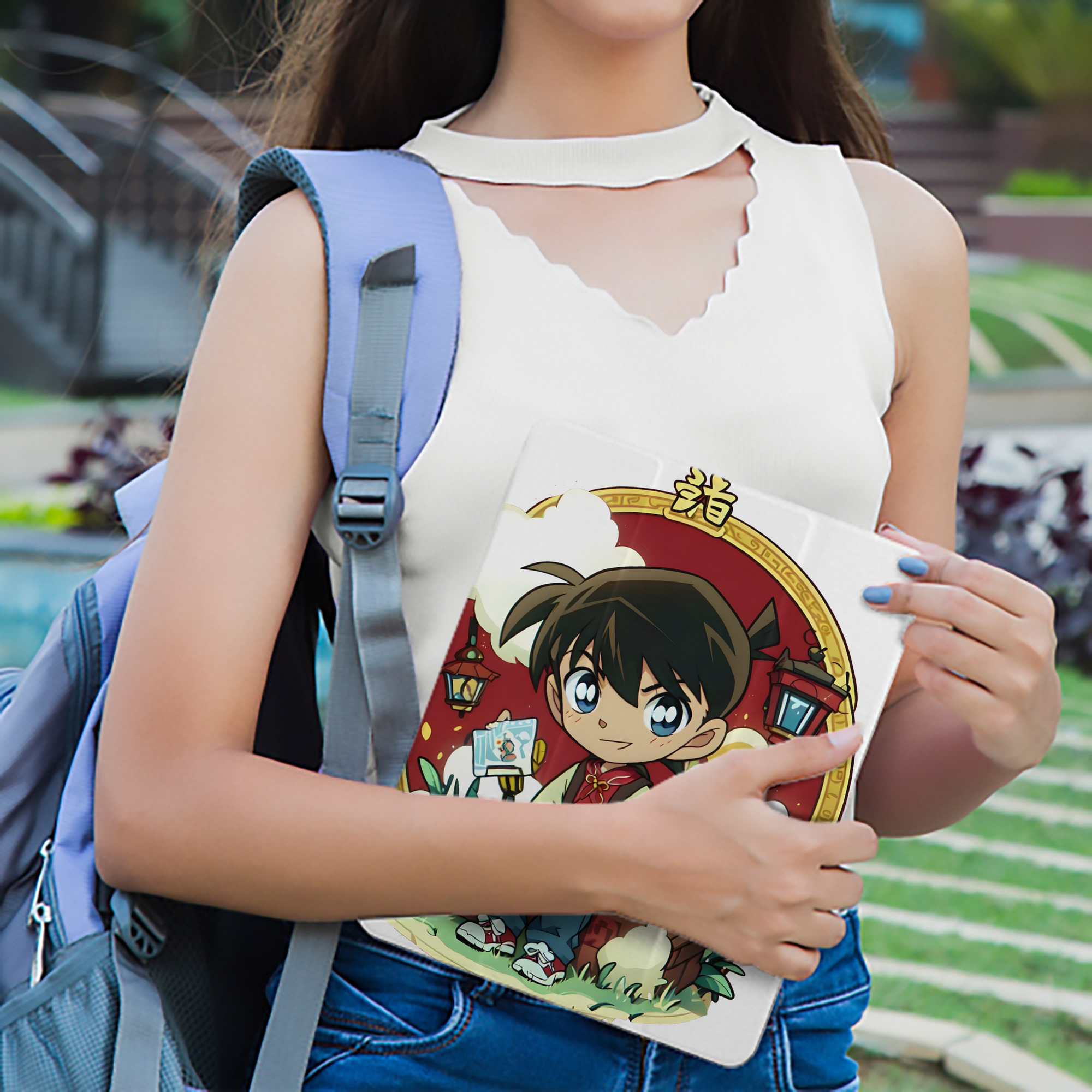 名探偵コナン 江戸川 コナン Detective Conan Conan Edogawa IPad ケース ペン収納付き 三つ折りスタンド PUレザー×シリコン 対応機種9.5/10.5/10.9インチ