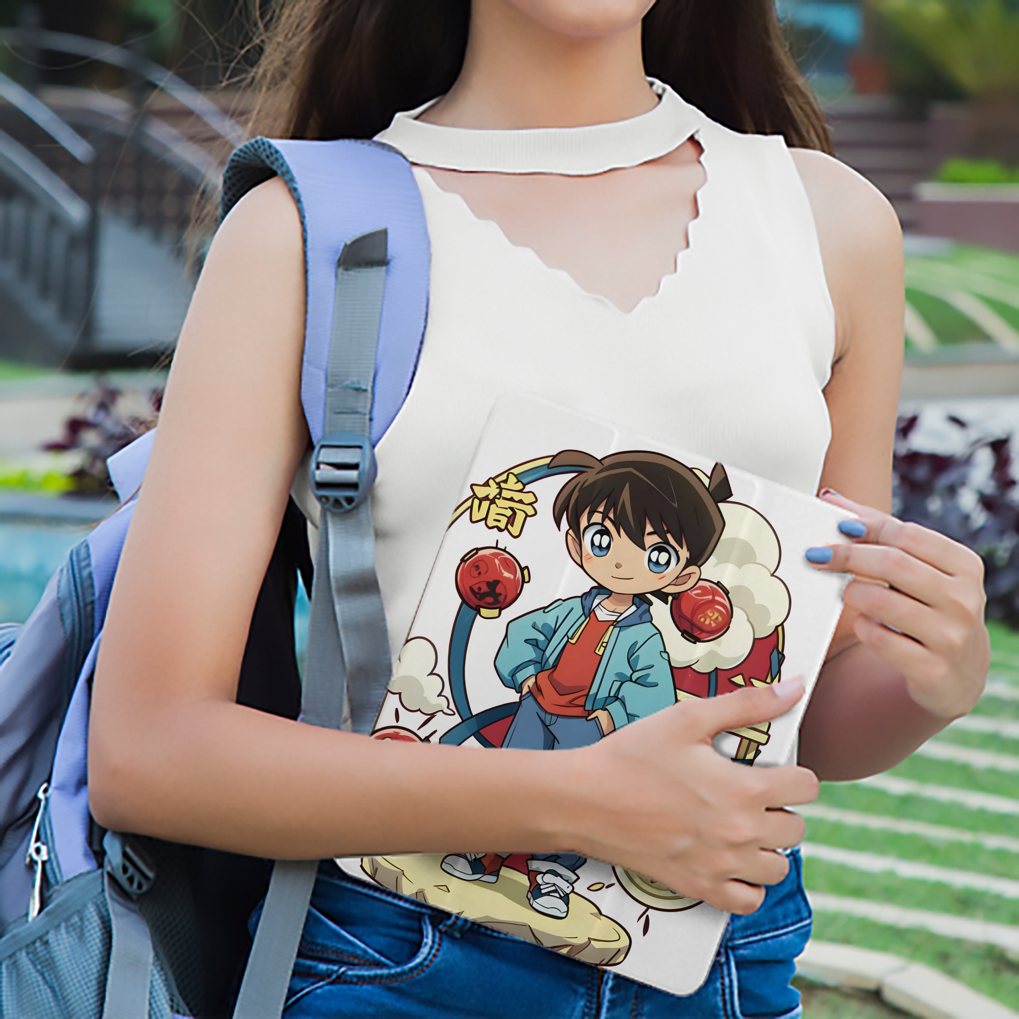 名探偵コナン 江戸川 コナン Detective Conan Conan Edogawa IPad ケース ペン収納付き 三つ折りスタンド PUレザー×シリコン 対応機種9.5/10.5/10.9インチ