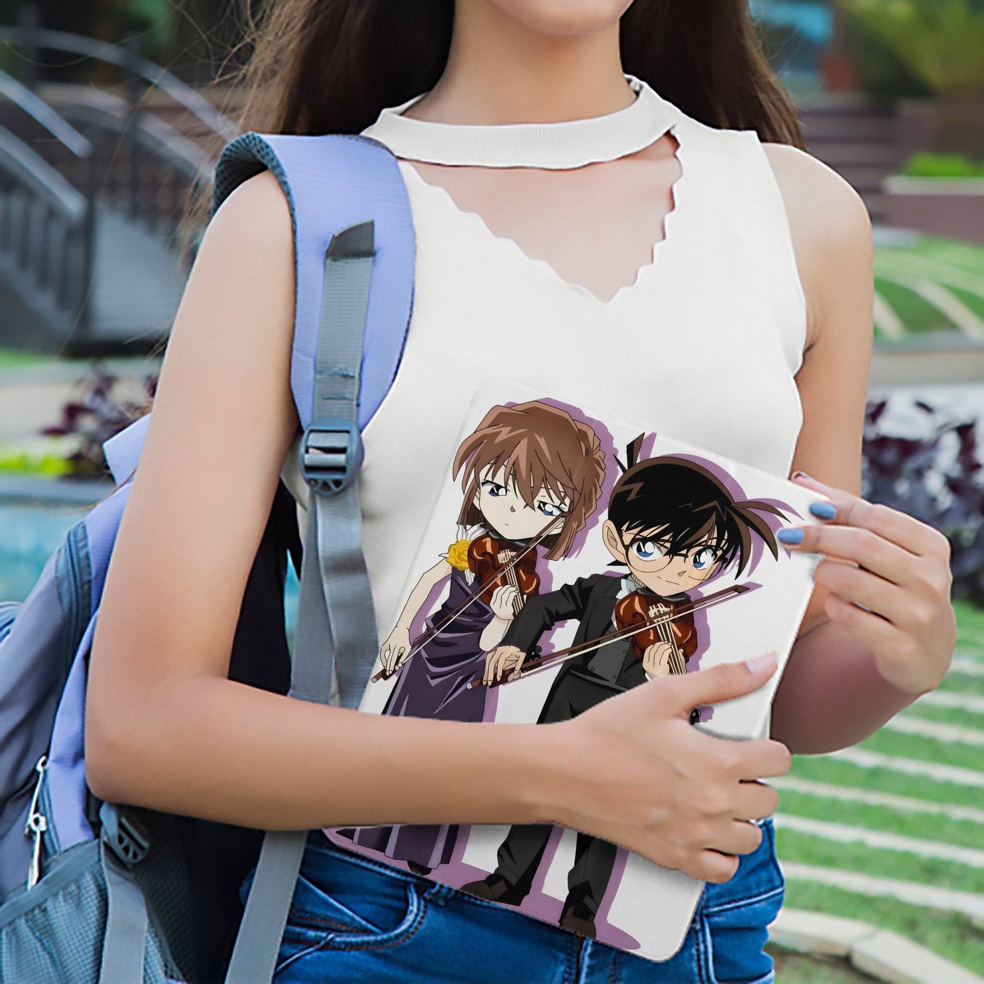 名探偵コナン 灰原 哀 はいばら あい Detective Conan Anita Hailey、Vi Graythorn Haibara Ai IPad ケース ペン収納付き 三つ折りスタンド PUレザー×シリコン 対応機種9.5/10.5/10.9インチ