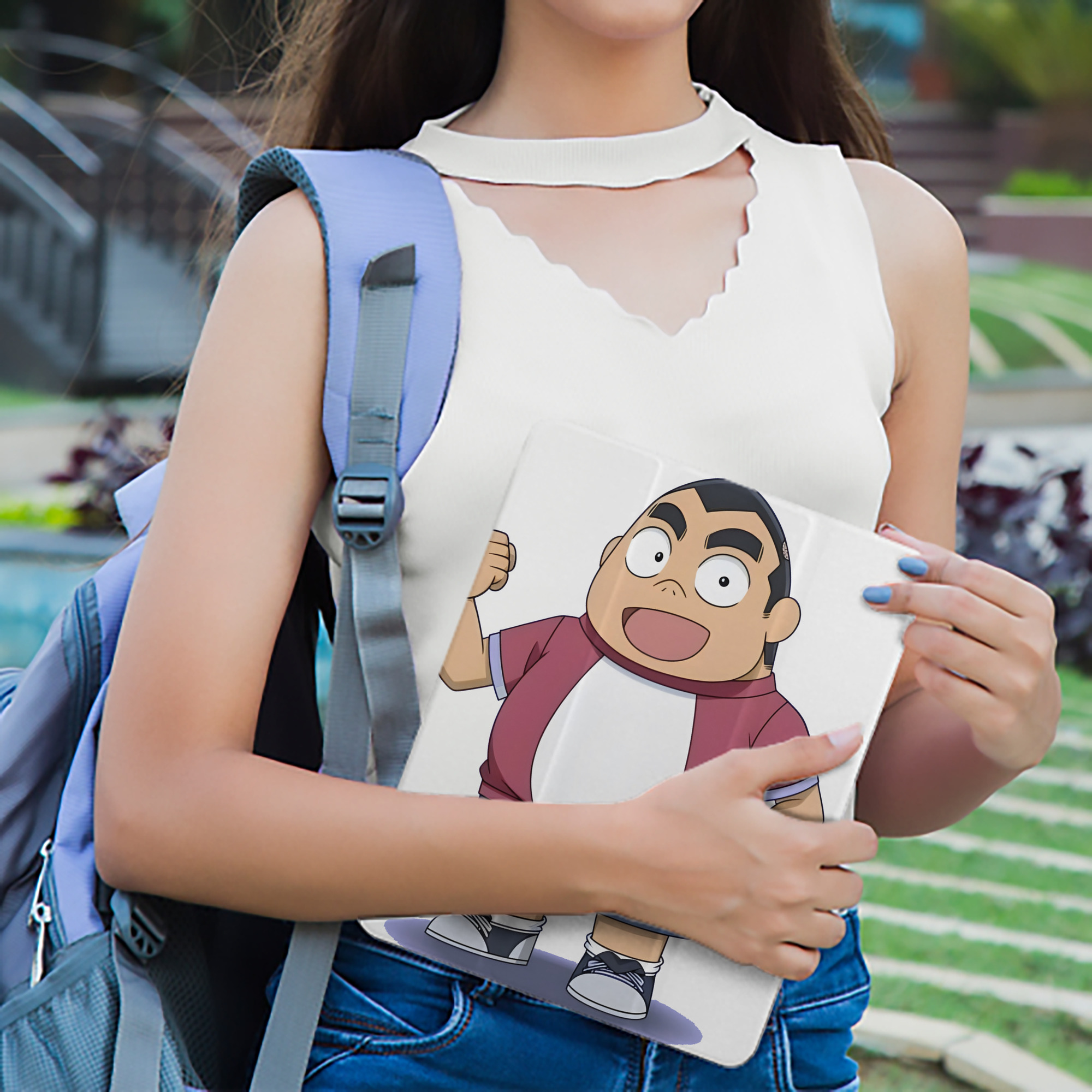 名探偵コナン 小嶋 元太 こじま げんた Detective Conan Kojima Genta IPad ケース ペン収納付き 三つ折りスタンド PUレザー×シリコン 対応機種9.5/10.5/10.9インチ