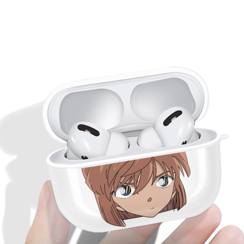 名探偵コナン 灰原 哀 はいばら あい Detective Conan Anita Hailey、Vi Graythorn Haibara Ai 【AirPods Pro用】ハードシェル保護ケース 耐衝撃・防指紋・カラビナ付き商品仕様
