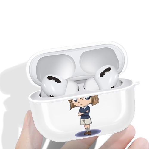 名探偵コナン 灰原 哀 はいばら あい Detective Conan Anita Hailey、Vi Graythorn Haibara Ai 【AirPods Pro用】ハードシェル保護ケース 耐衝撃・防指紋・カラビナ付き商品仕様