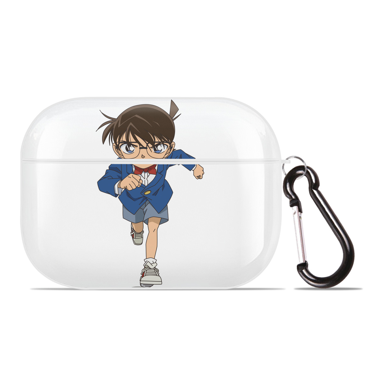 （画像用） 名探偵コナン 江戸川 コナン Detective Conan Conan Edogawa 【AirPods Pro用】ハードシェル保護ケース 耐衝撃・防指紋・カラビナ付き商品仕様
