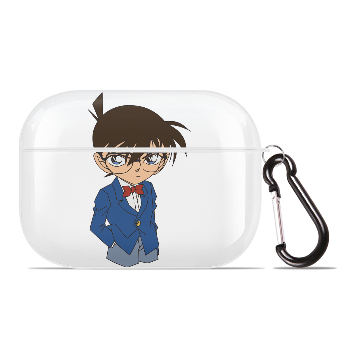 （画像用） 名探偵コナン 江戸川 コナン Detective Conan Conan Edogawa 【AirPods Pro用】ハードシェル保護ケース 耐衝撃・防指紋・カラビナ付き商品仕様
