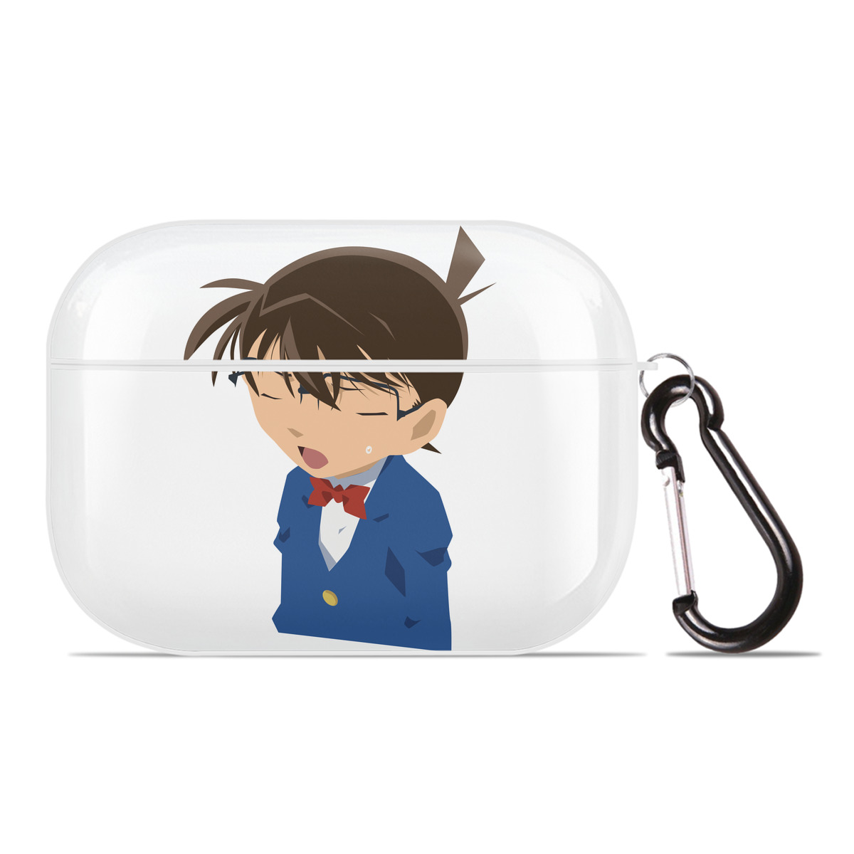 （画像用） 名探偵コナン 江戸川 コナン Detective Conan Conan Edogawa 【AirPods Pro用】ハードシェル保護ケース 耐衝撃・防指紋・カラビナ付き商品仕様