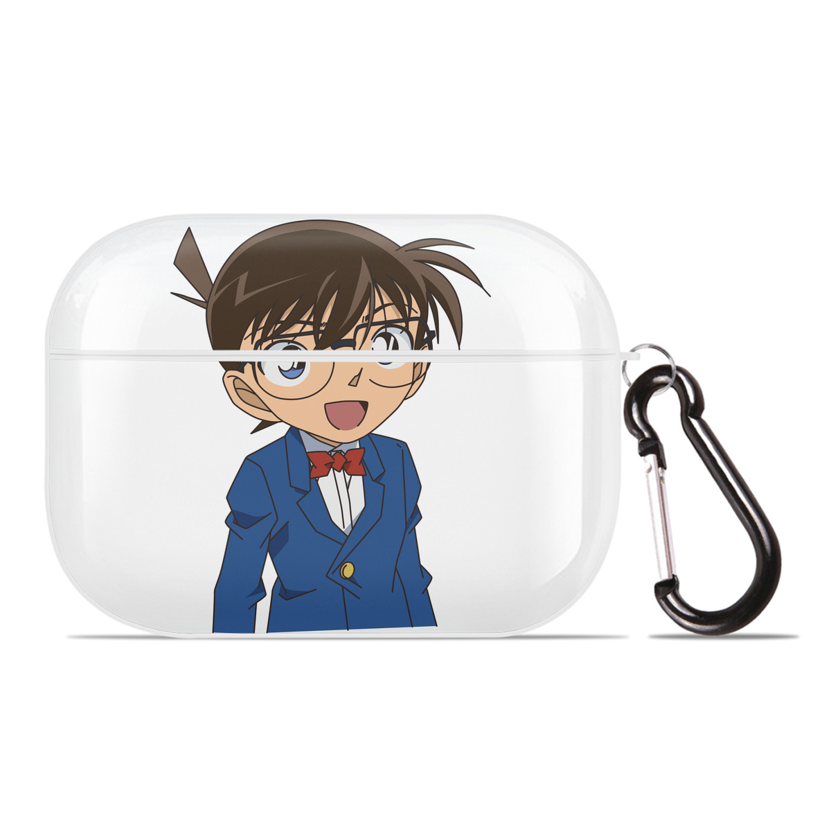 （画像用） 名探偵コナン 江戸川 コナン Detective Conan Conan Edogawa 【AirPods Pro用】ハードシェル保護ケース 耐衝撃・防指紋・カラビナ付き商品仕様