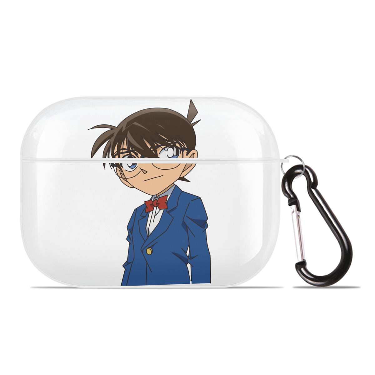 （画像用） 名探偵コナン 江戸川 コナン Detective Conan Conan Edogawa 【AirPods Pro用】ハードシェル保護ケース 耐衝撃・防指紋・カラビナ付き商品仕様