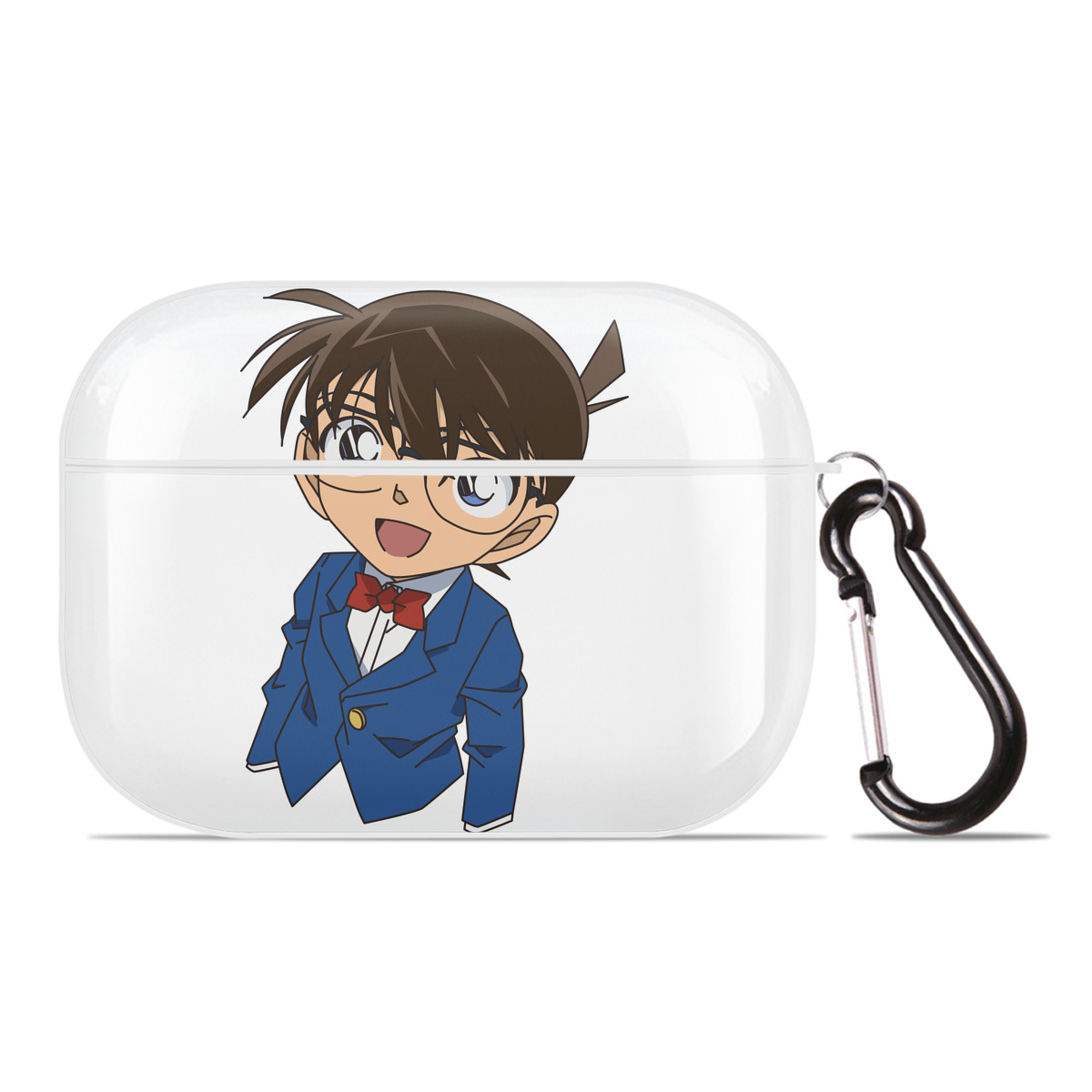 （画像用） 名探偵コナン 江戸川 コナン Detective Conan Conan Edogawa 【AirPods Pro用】ハードシェル保護ケース 耐衝撃・防指紋・カラビナ付き商品仕様