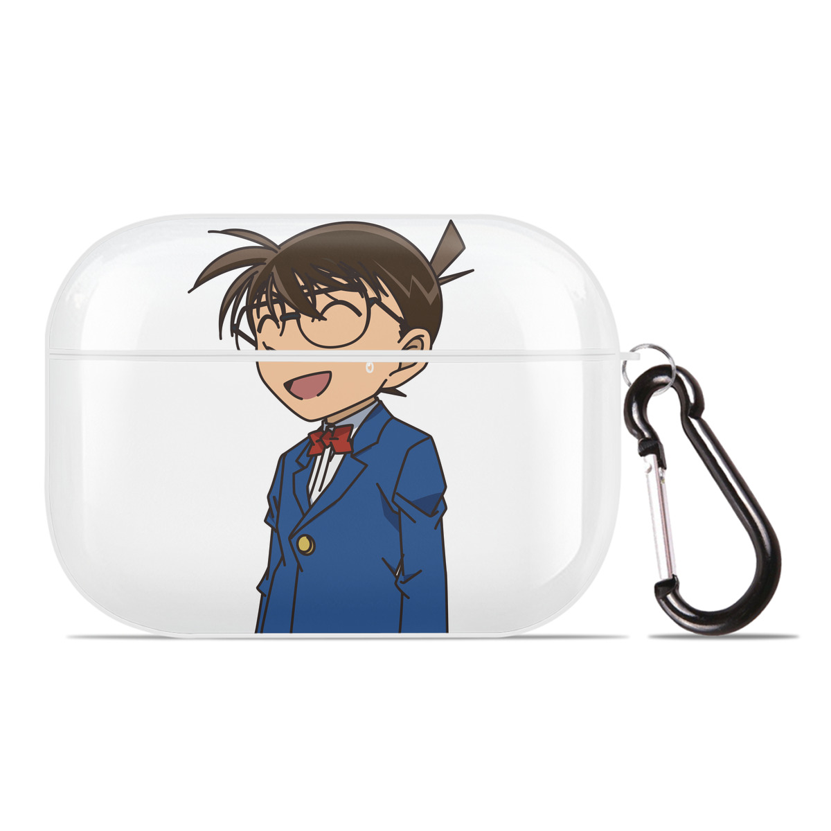 （画像用） 名探偵コナン 江戸川 コナン Detective Conan Conan Edogawa 【AirPods Pro用】ハードシェル保護ケース 耐衝撃・防指紋・カラビナ付き商品仕様