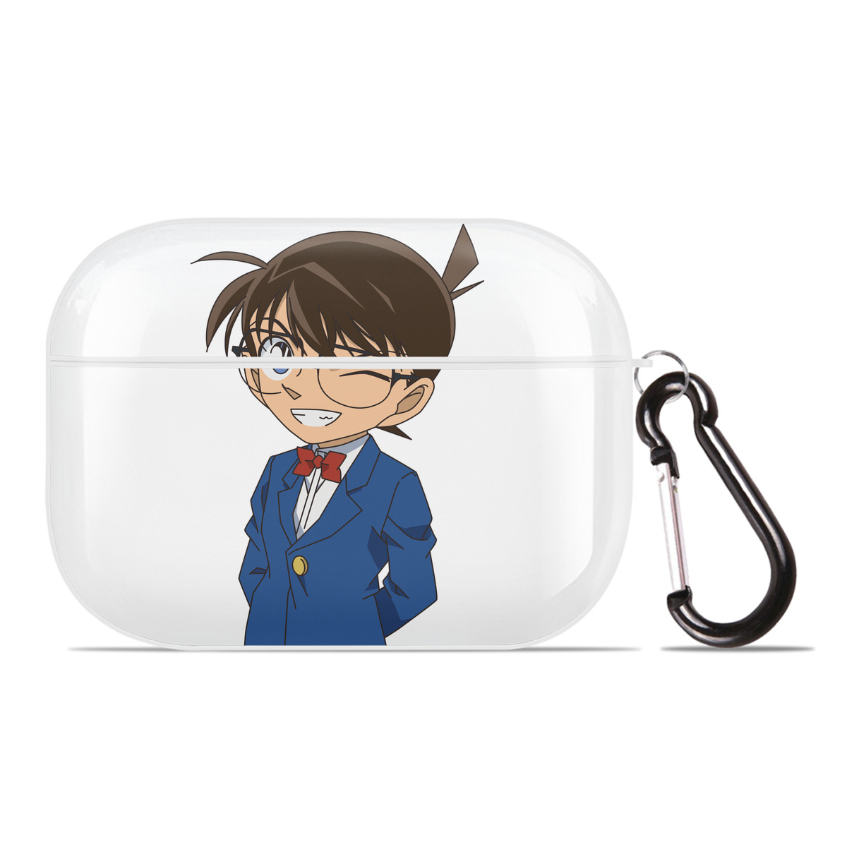 （画像用） 名探偵コナン 江戸川 コナン Detective Conan Conan Edogawa 【AirPods Pro用】ハードシェル保護ケース 耐衝撃・防指紋・カラビナ付き商品仕様