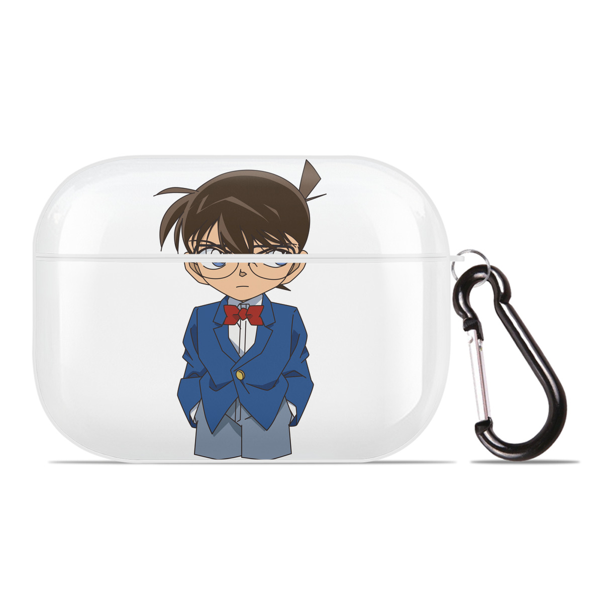 （画像用） 名探偵コナン 江戸川 コナン Detective Conan Conan Edogawa 【AirPods Pro用】ハードシェル保護ケース 耐衝撃・防指紋・カラビナ付き商品仕様