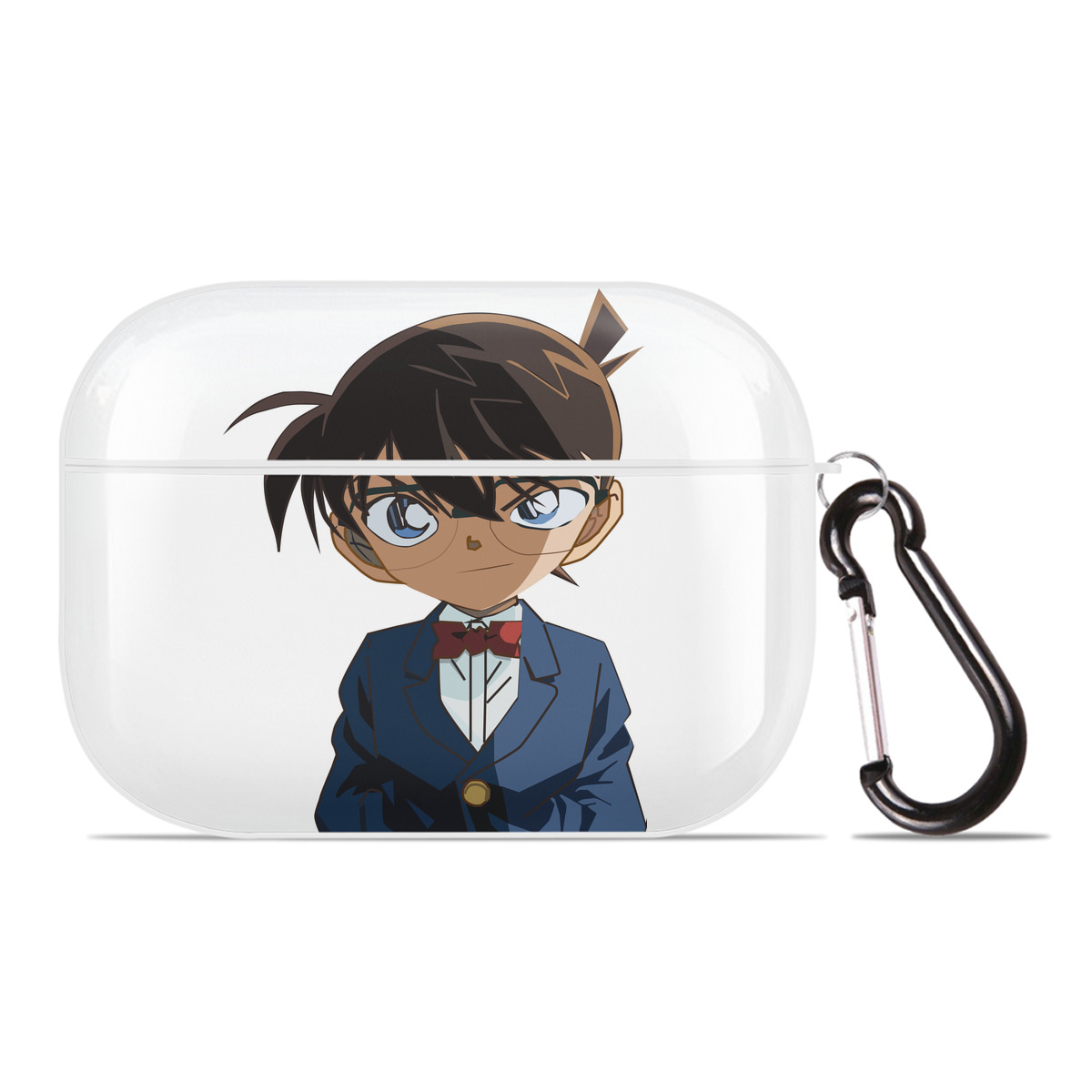 （画像用） 名探偵コナン 江戸川 コナン Detective Conan Conan Edogawa 【AirPods Pro用】ハードシェル保護ケース 耐衝撃・防指紋・カラビナ付き商品仕様