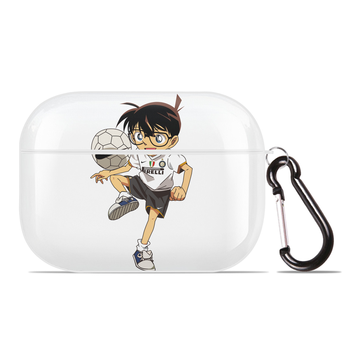（画像用） 名探偵コナン 江戸川 コナン Detective Conan Conan Edogawa 【AirPods Pro用】ハードシェル保護ケース 耐衝撃・防指紋・カラビナ付き商品仕様