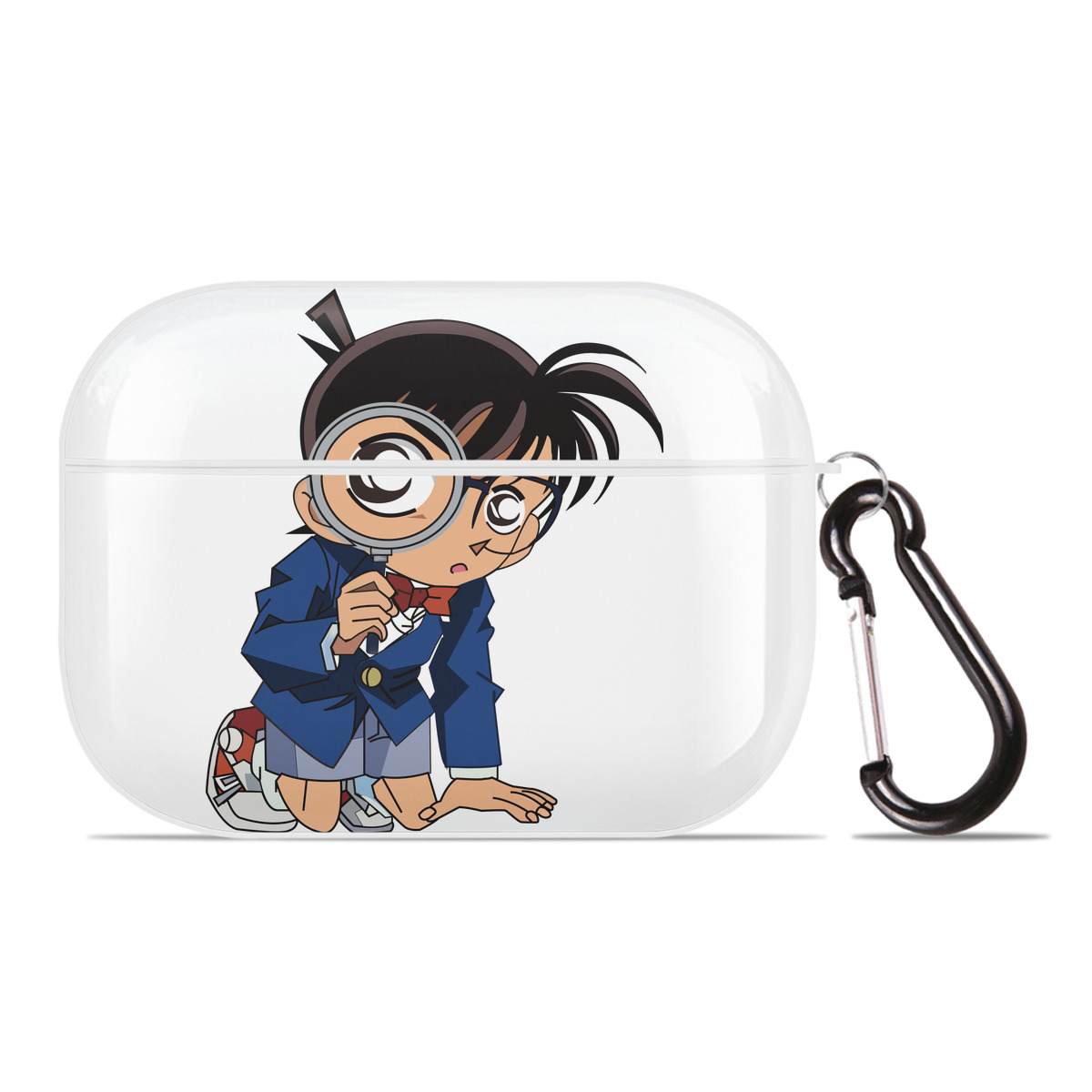 （画像用） 名探偵コナン 江戸川 コナン Detective Conan Conan Edogawa 【AirPods Pro用】ハードシェル保護ケース 耐衝撃・防指紋・カラビナ付き商品仕様