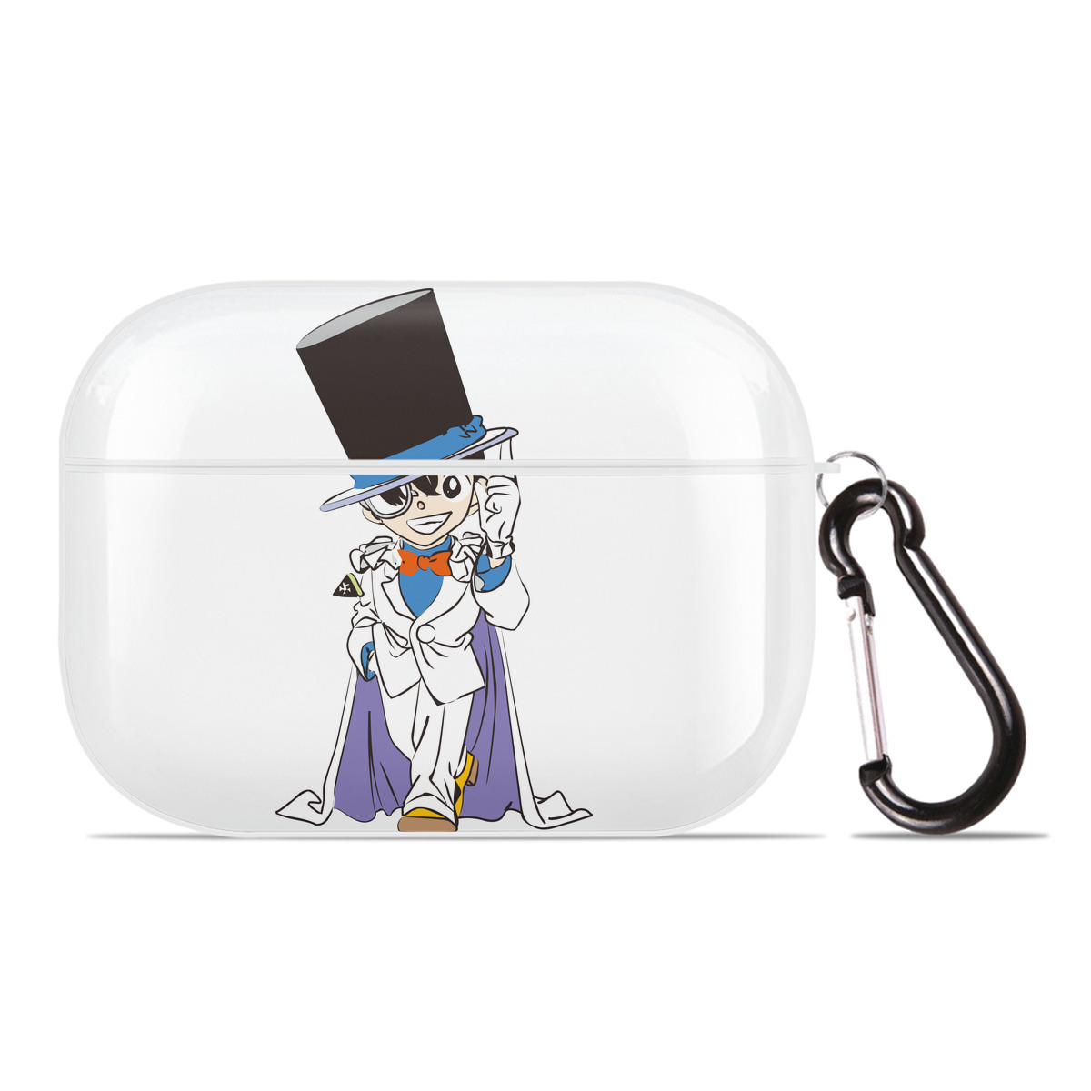 （画像用） 名探偵コナン 江戸川 コナン Detective Conan Conan Edogawa 【AirPods Pro用】ハードシェル保護ケース 耐衝撃・防指紋・カラビナ付き商品仕様