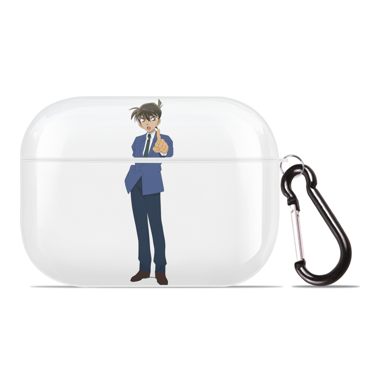 （画像用） 名探偵コナン 江戸川 コナン Detective Conan Conan Edogawa 【AirPods Pro用】ハードシェル保護ケース 耐衝撃・防指紋・カラビナ付き商品仕様
