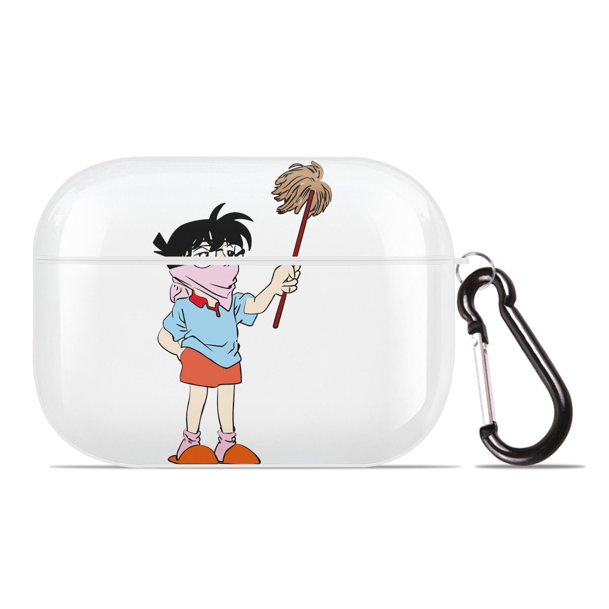 （画像用） 名探偵コナン 江戸川 コナン Detective Conan Conan Edogawa 【AirPods Pro用】ハードシェル保護ケース 耐衝撃・防指紋・カラビナ付き商品仕様