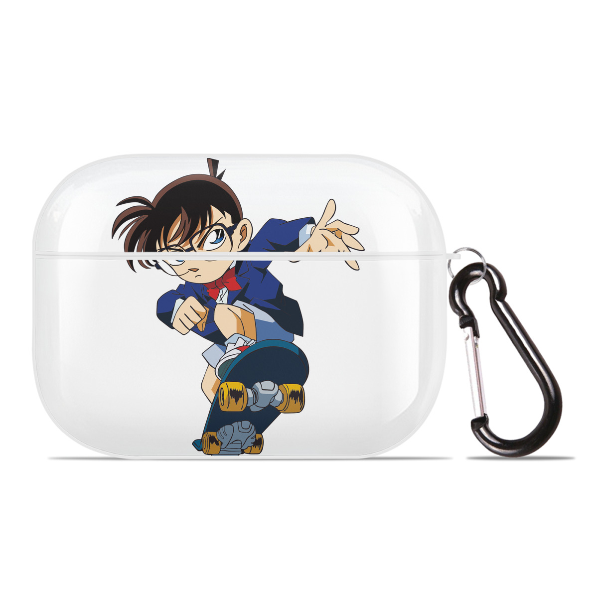 （画像用） 名探偵コナン 江戸川 コナン Detective Conan Conan Edogawa 【AirPods Pro用】ハードシェル保護ケース 耐衝撃・防指紋・カラビナ付き商品仕様