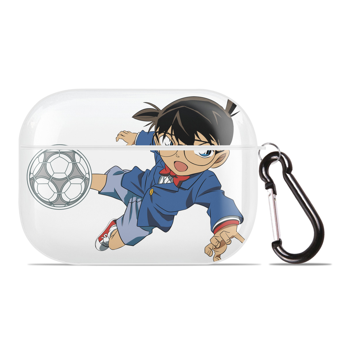 （画像用） 名探偵コナン 江戸川 コナン Detective Conan Conan Edogawa 【AirPods Pro用】ハードシェル保護ケース 耐衝撃・防指紋・カラビナ付き商品仕様