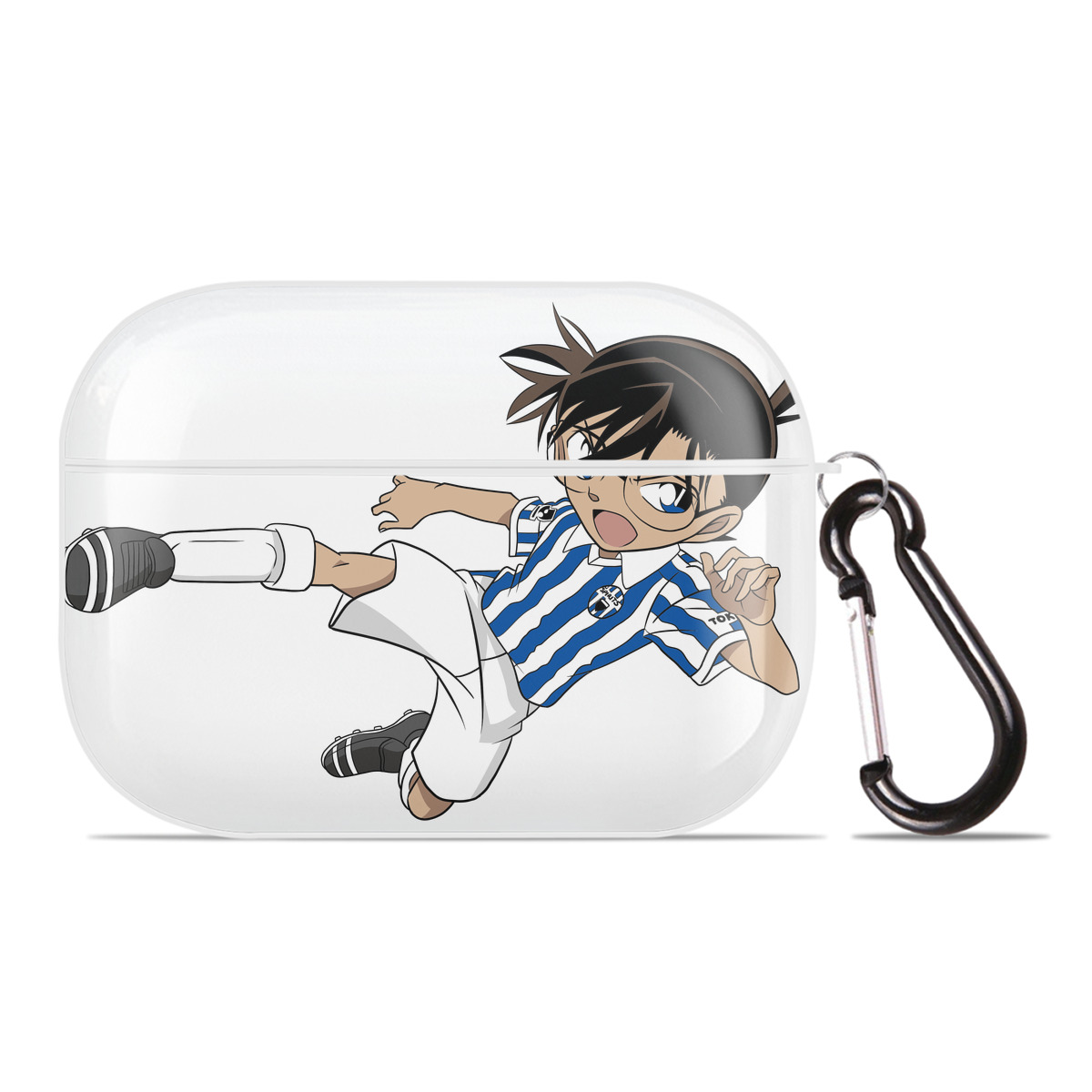 （画像用） 名探偵コナン 江戸川 コナン Detective Conan Conan Edogawa 【AirPods Pro用】ハードシェル保護ケース 耐衝撃・防指紋・カラビナ付き商品仕様