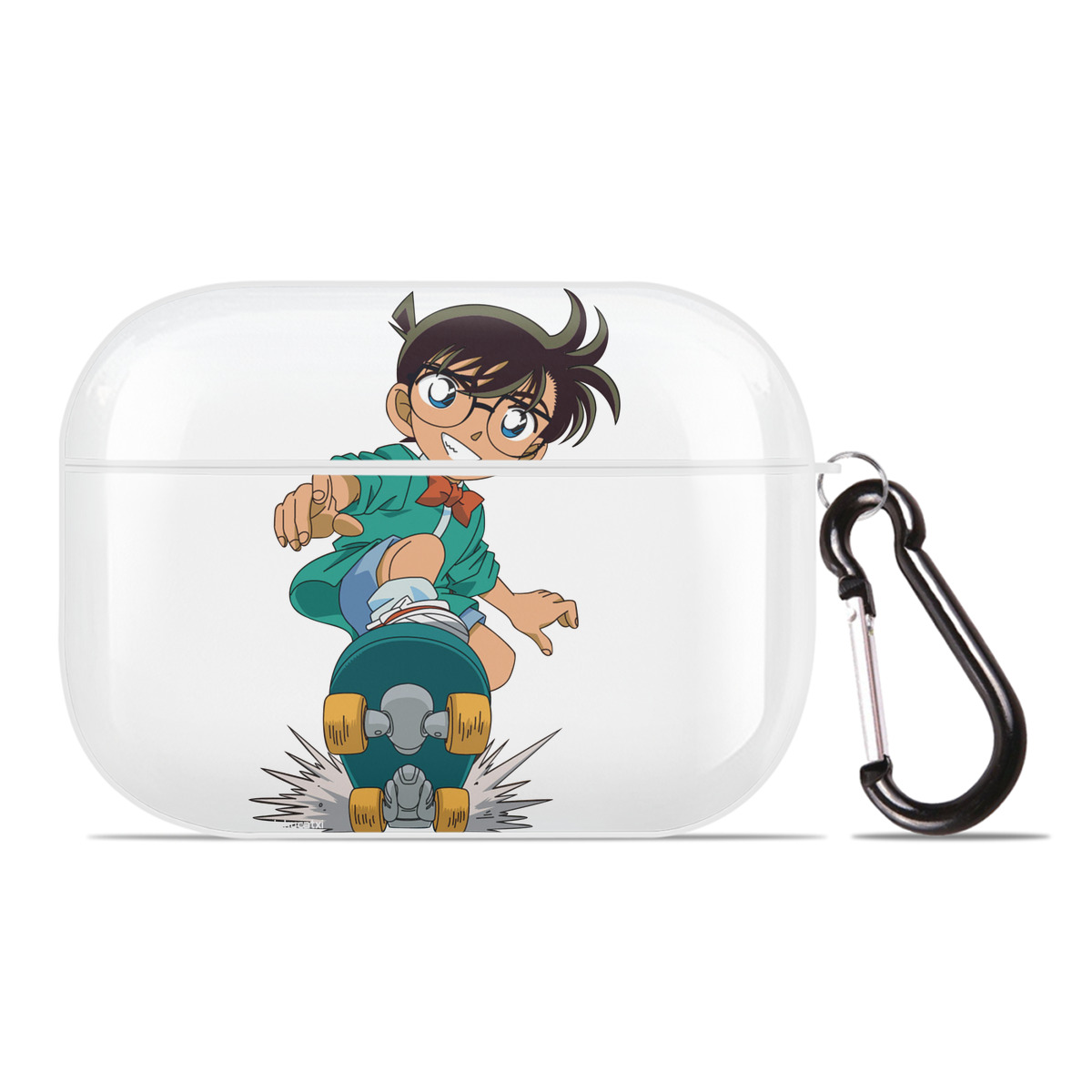 （画像用） 名探偵コナン 江戸川 コナン Detective Conan Conan Edogawa 【AirPods Pro用】ハードシェル保護ケース 耐衝撃・防指紋・カラビナ付き商品仕様
