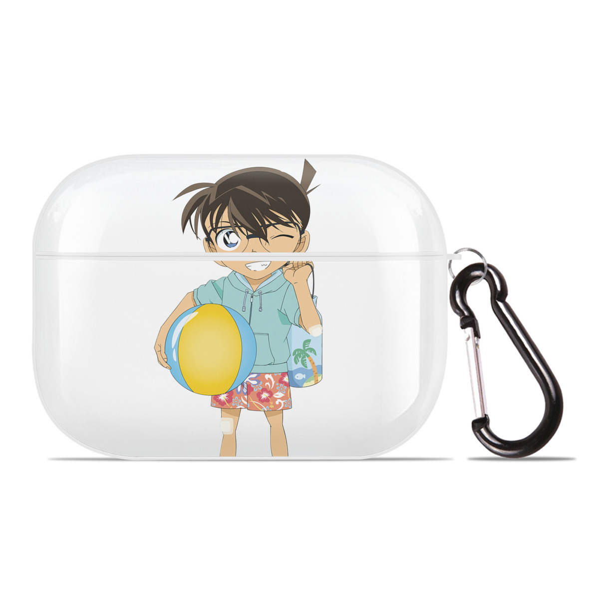 （画像用） 名探偵コナン 江戸川 コナン Detective Conan Conan Edogawa 【AirPods Pro用】ハードシェル保護ケース 耐衝撃・防指紋・カラビナ付き商品仕様