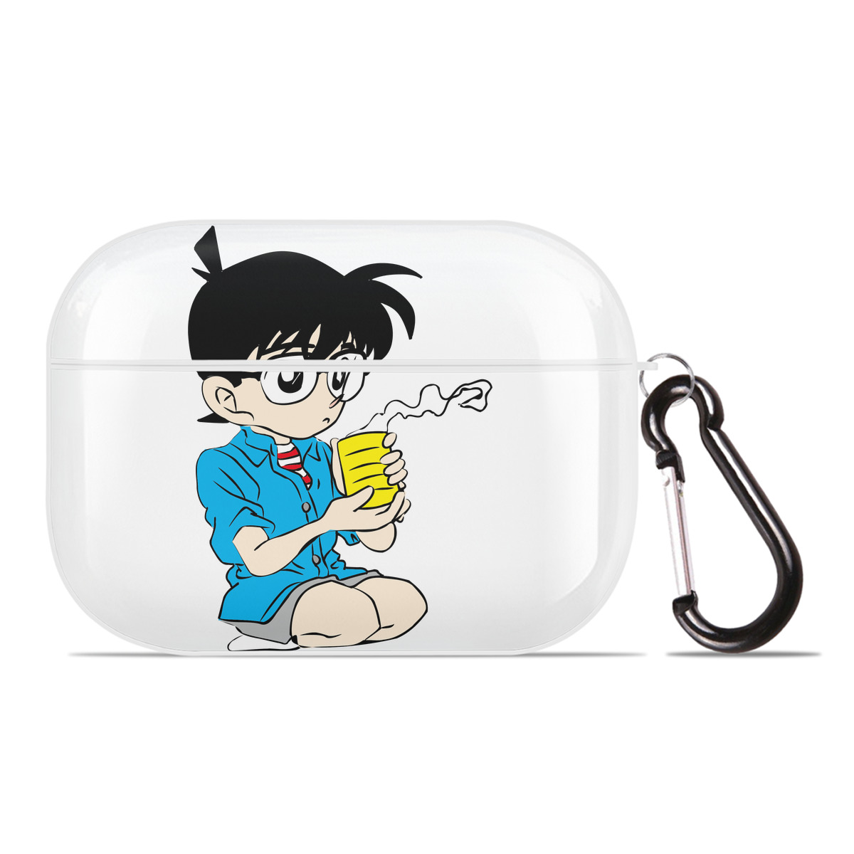 （画像用） 名探偵コナン 江戸川 コナン Detective Conan Conan Edogawa 【AirPods Pro用】ハードシェル保護ケース 耐衝撃・防指紋・カラビナ付き商品仕様