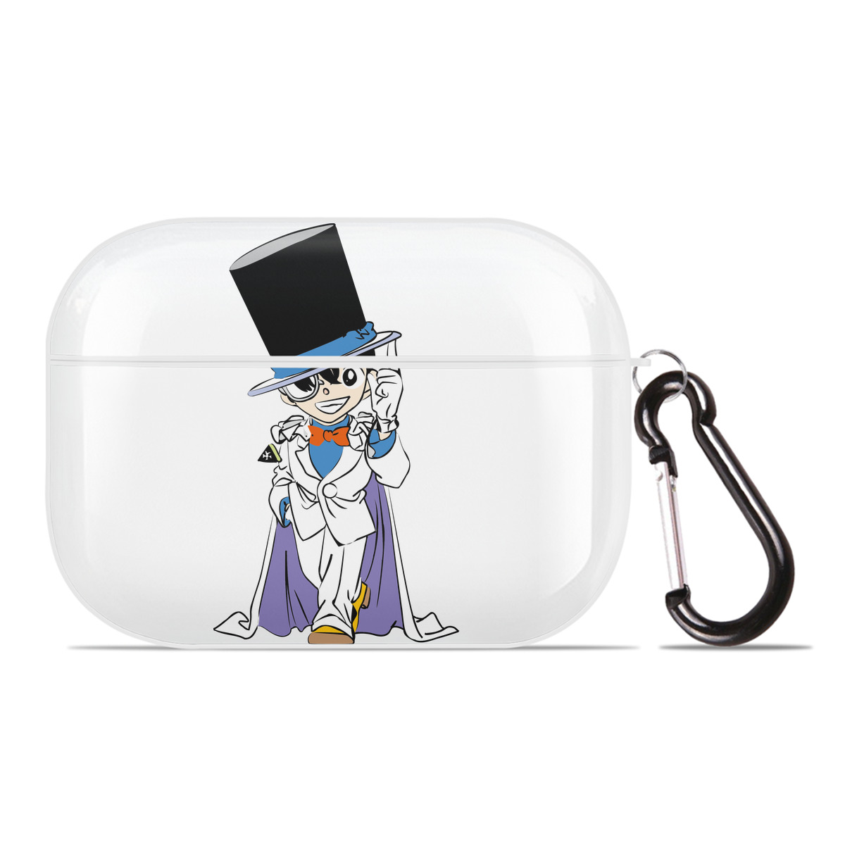 （画像用） 名探偵コナン 江戸川 コナン Detective Conan Conan Edogawa 【AirPods Pro用】ハードシェル保護ケース 耐衝撃・防指紋・カラビナ付き商品仕様