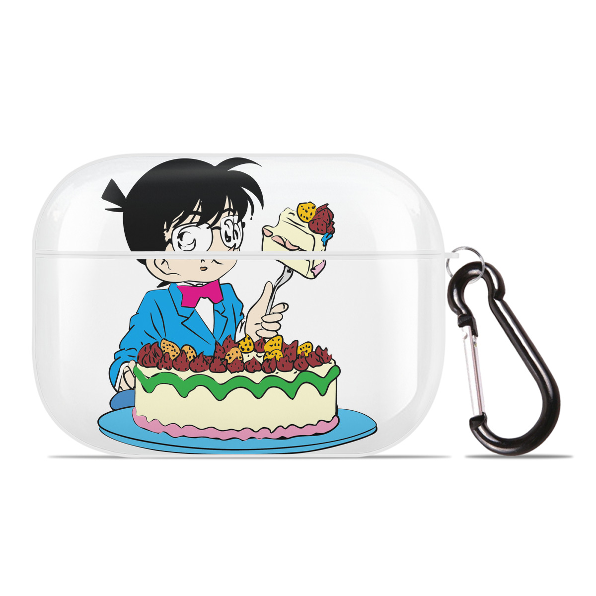 （画像用） 名探偵コナン 江戸川 コナン Detective Conan Conan Edogawa 【AirPods Pro用】ハードシェル保護ケース 耐衝撃・防指紋・カラビナ付き商品仕様