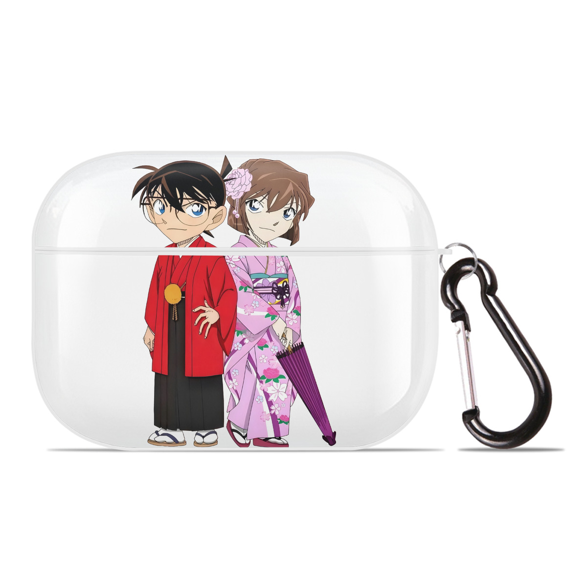 （画像用） 名探偵コナン 江戸川 コナン Detective Conan Conan Edogawa 【AirPods Pro用】ハードシェル保護ケース 耐衝撃・防指紋・カラビナ付き商品仕様