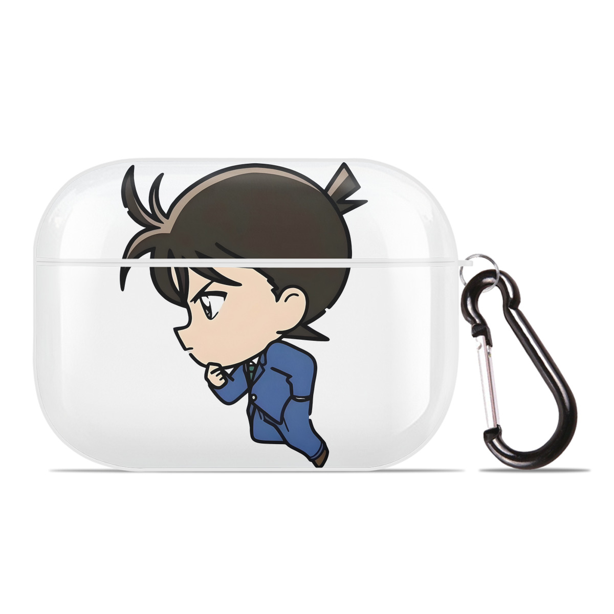 （画像用） 名探偵コナン 江戸川 コナン Detective Conan Conan Edogawa 【AirPods Pro用】ハードシェル保護ケース 耐衝撃・防指紋・カラビナ付き商品仕様