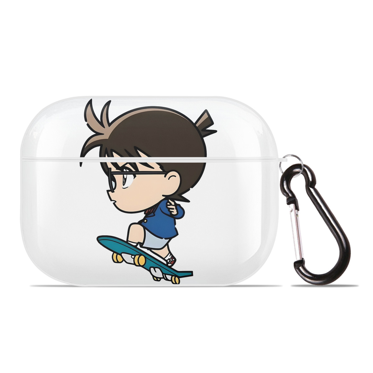 （画像用） 名探偵コナン 江戸川 コナン Detective Conan Conan Edogawa 【AirPods Pro用】ハードシェル保護ケース 耐衝撃・防指紋・カラビナ付き商品仕様