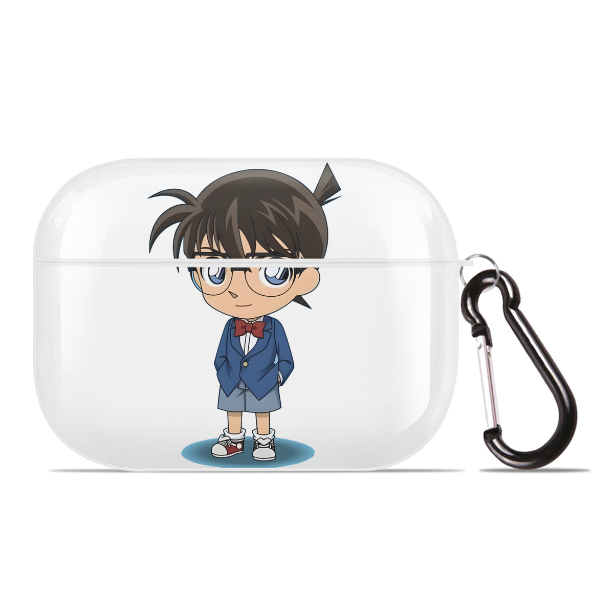 （画像用） 名探偵コナン 江戸川 コナン Detective Conan Conan Edogawa 【AirPods Pro用】ハードシェル保護ケース 耐衝撃・防指紋・カラビナ付き商品仕様