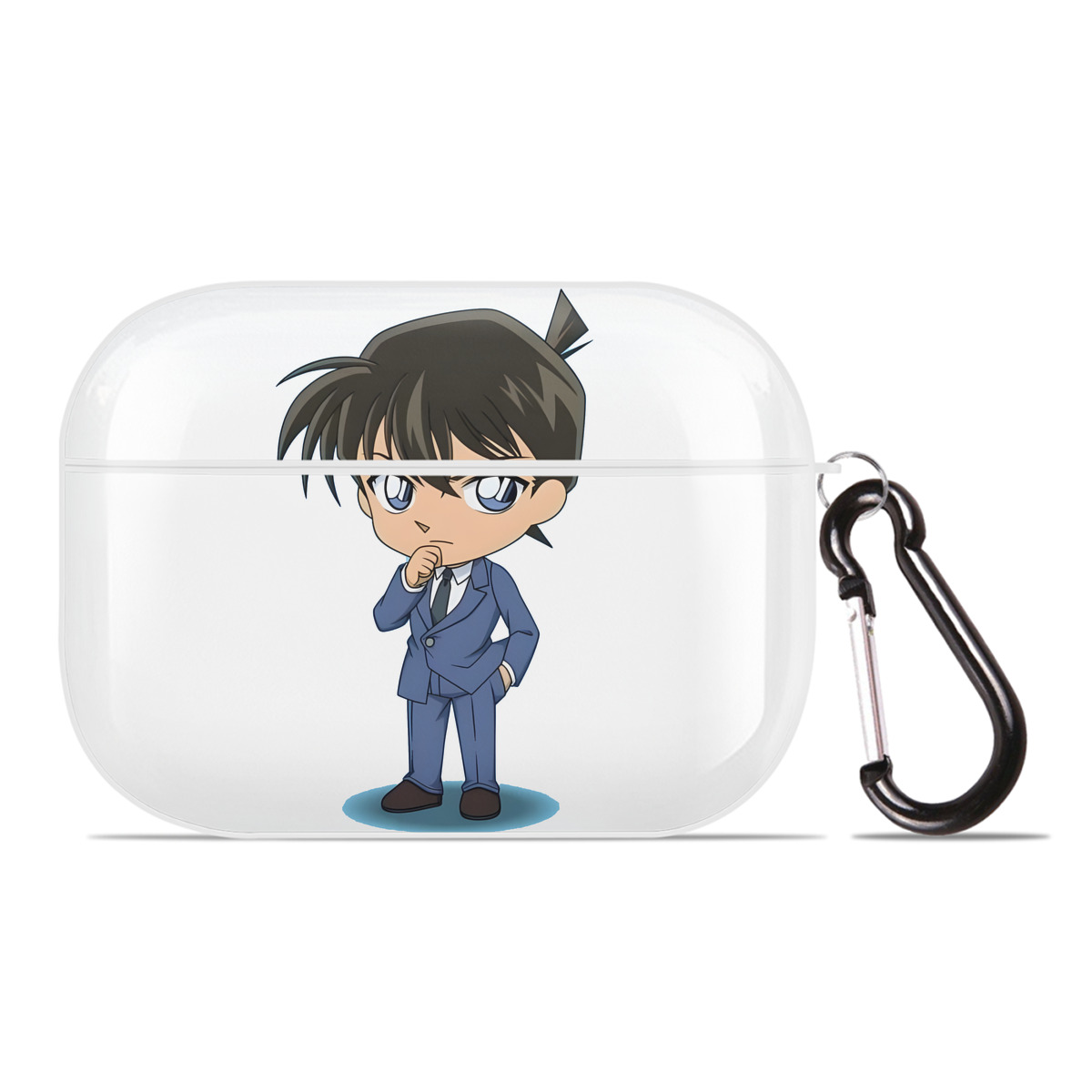（画像用） 名探偵コナン 江戸川 コナン Detective Conan Conan Edogawa 【AirPods Pro用】ハードシェル保護ケース 耐衝撃・防指紋・カラビナ付き商品仕様