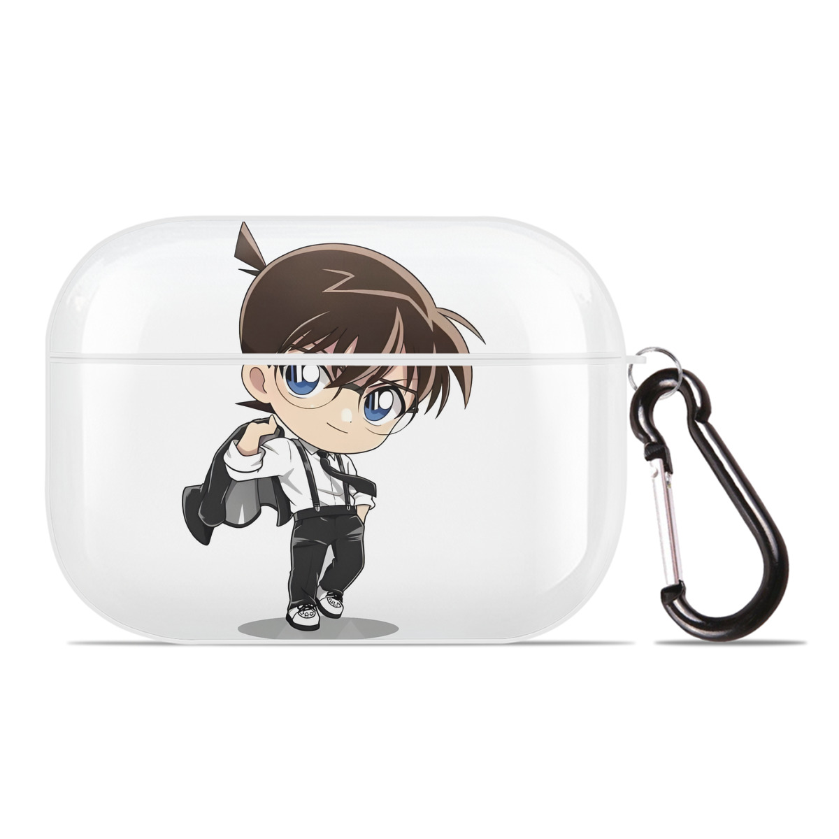 （画像用） 名探偵コナン 江戸川 コナン Detective Conan Conan Edogawa 【AirPods Pro用】ハードシェル保護ケース 耐衝撃・防指紋・カラビナ付き商品仕様