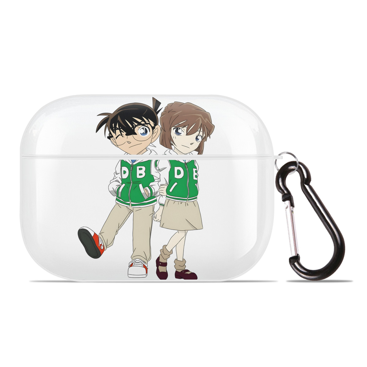（画像用） 名探偵コナン 江戸川 コナン Detective Conan Conan Edogawa 【AirPods Pro用】ハードシェル保護ケース 耐衝撃・防指紋・カラビナ付き商品仕様