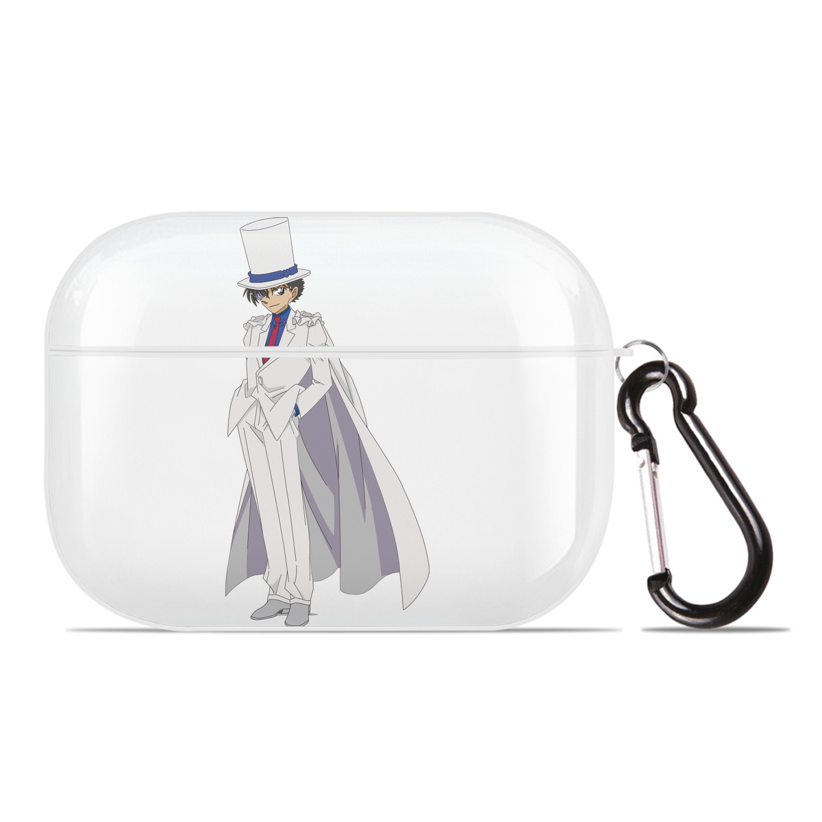 （画像用） 名探偵コナン くろば かいと Detective Conan Kuroba Kaito 【AirPods Pro用】ハードシェル保護ケース 耐衝撃・防指紋・カラビナ付き商品仕様