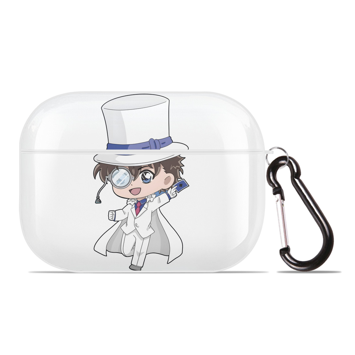 （画像用） 名探偵コナン くろば かいと Detective Conan Kuroba Kaito 【AirPods Pro用】ハードシェル保護ケース 耐衝撃・防指紋・カラビナ付き商品仕様