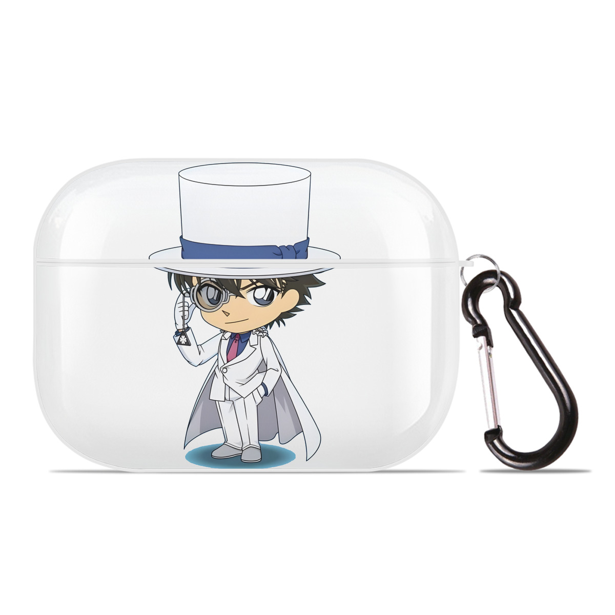（画像用） 名探偵コナン くろば かいと Detective Conan Kuroba Kaito 【AirPods Pro用】ハードシェル保護ケース 耐衝撃・防指紋・カラビナ付き商品仕様