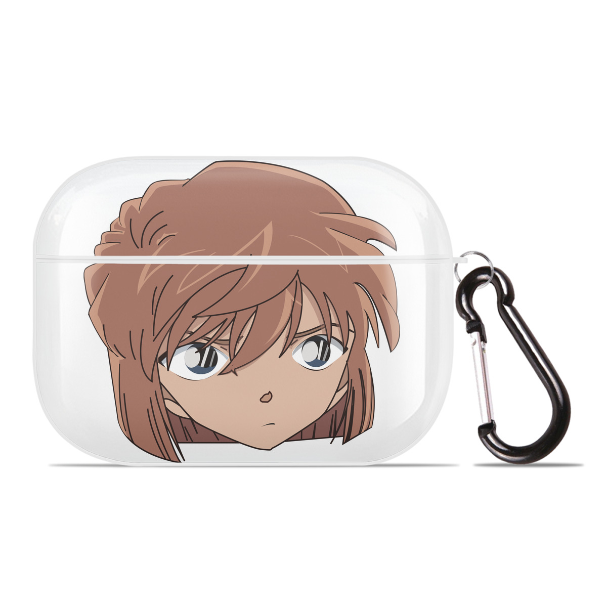 （画像用） 名探偵コナン 灰原 哀 はいばら あい Detective Conan Anita Hailey、Vi Graythorn Haibara Ai 【AirPods Pro用】ハードシェル保護ケース 耐衝撃・防指紋・カラビナ付き商品仕様