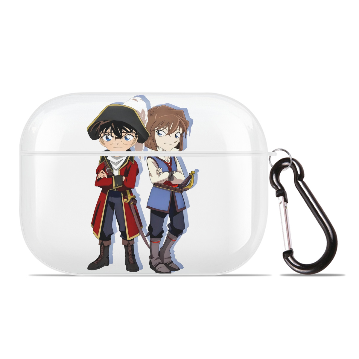 （画像用） 名探偵コナン 灰原 哀 はいばら あい Detective Conan Anita Hailey、Vi Graythorn Haibara Ai 【AirPods Pro用】ハードシェル保護ケース 耐衝撃・防指紋・カラビナ付き商品仕様