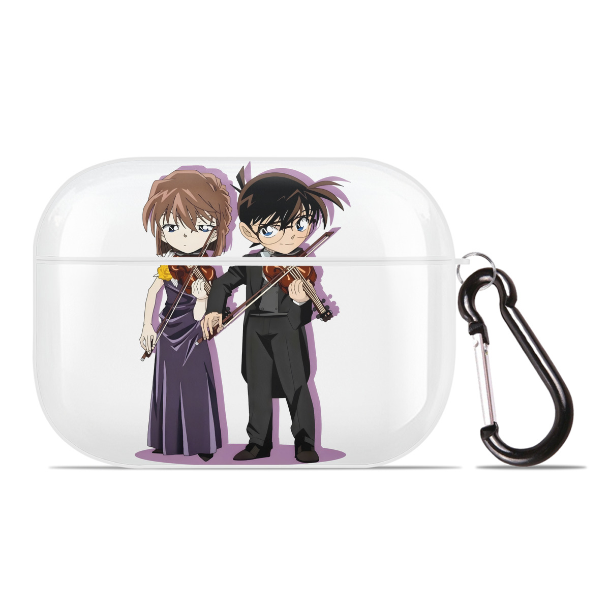 （画像用） 名探偵コナン 灰原 哀 はいばら あい Detective Conan Anita Hailey、Vi Graythorn Haibara Ai 【AirPods Pro用】ハードシェル保護ケース 耐衝撃・防指紋・カラビナ付き商品仕様