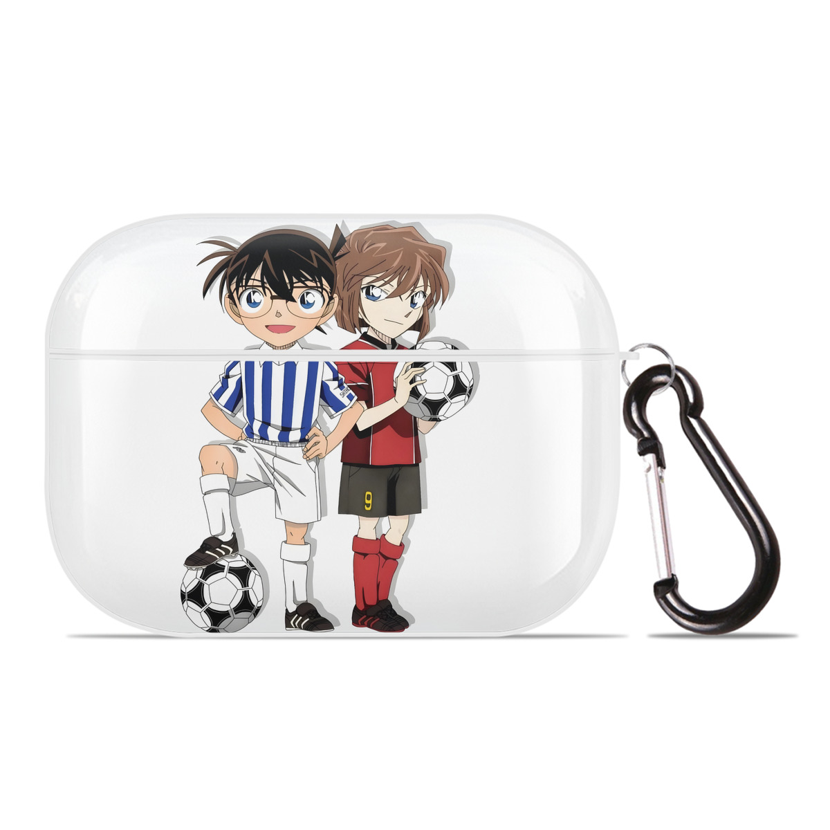 （画像用） 名探偵コナン 灰原 哀 はいばら あい Detective Conan Anita Hailey、Vi Graythorn Haibara Ai 【AirPods Pro用】ハードシェル保護ケース 耐衝撃・防指紋・カラビナ付き商品仕様