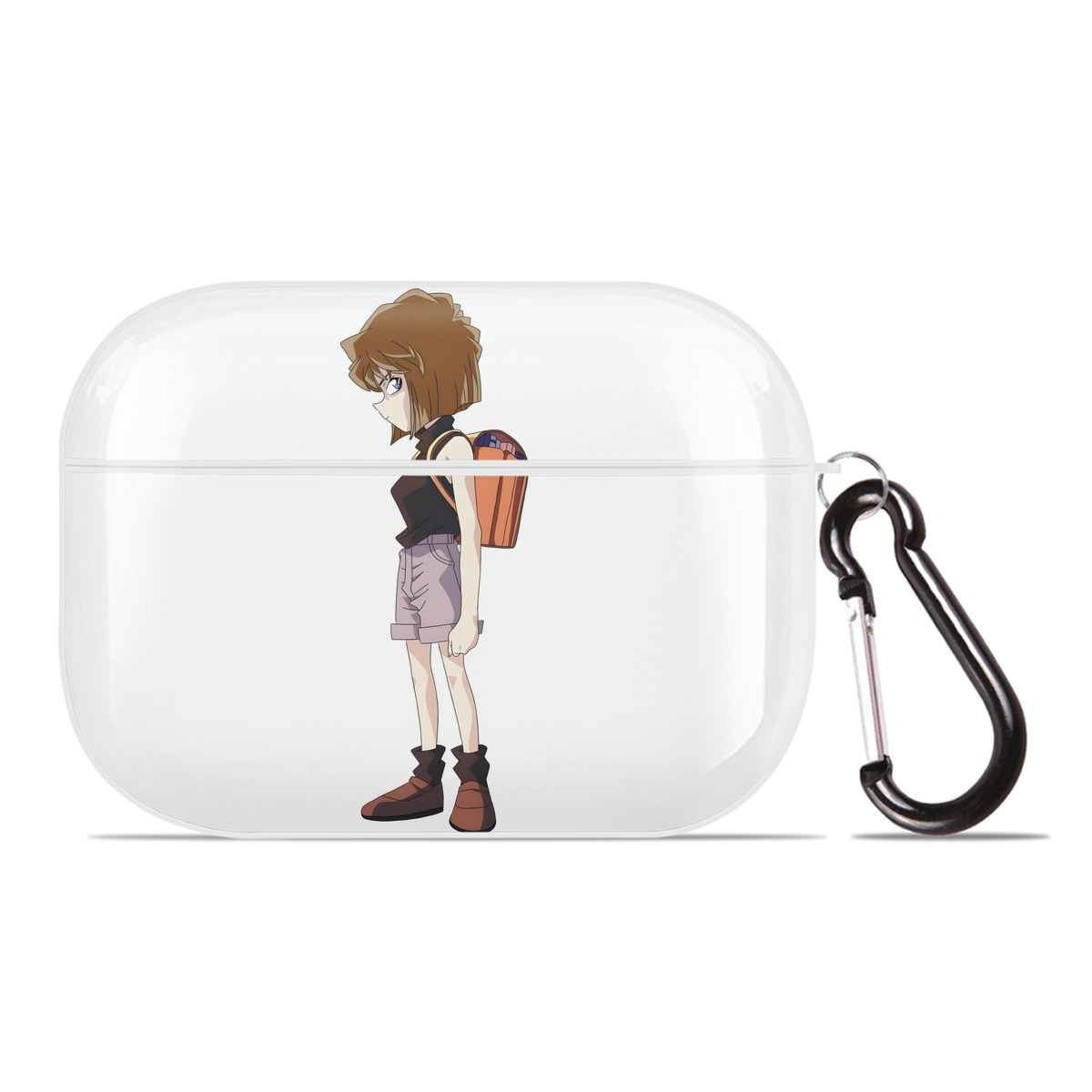 （画像用） 名探偵コナン 灰原 哀 はいばら あい Detective Conan Anita Hailey、Vi Graythorn Haibara Ai 【AirPods Pro用】ハードシェル保護ケース 耐衝撃・防指紋・カラビナ付き商品仕様