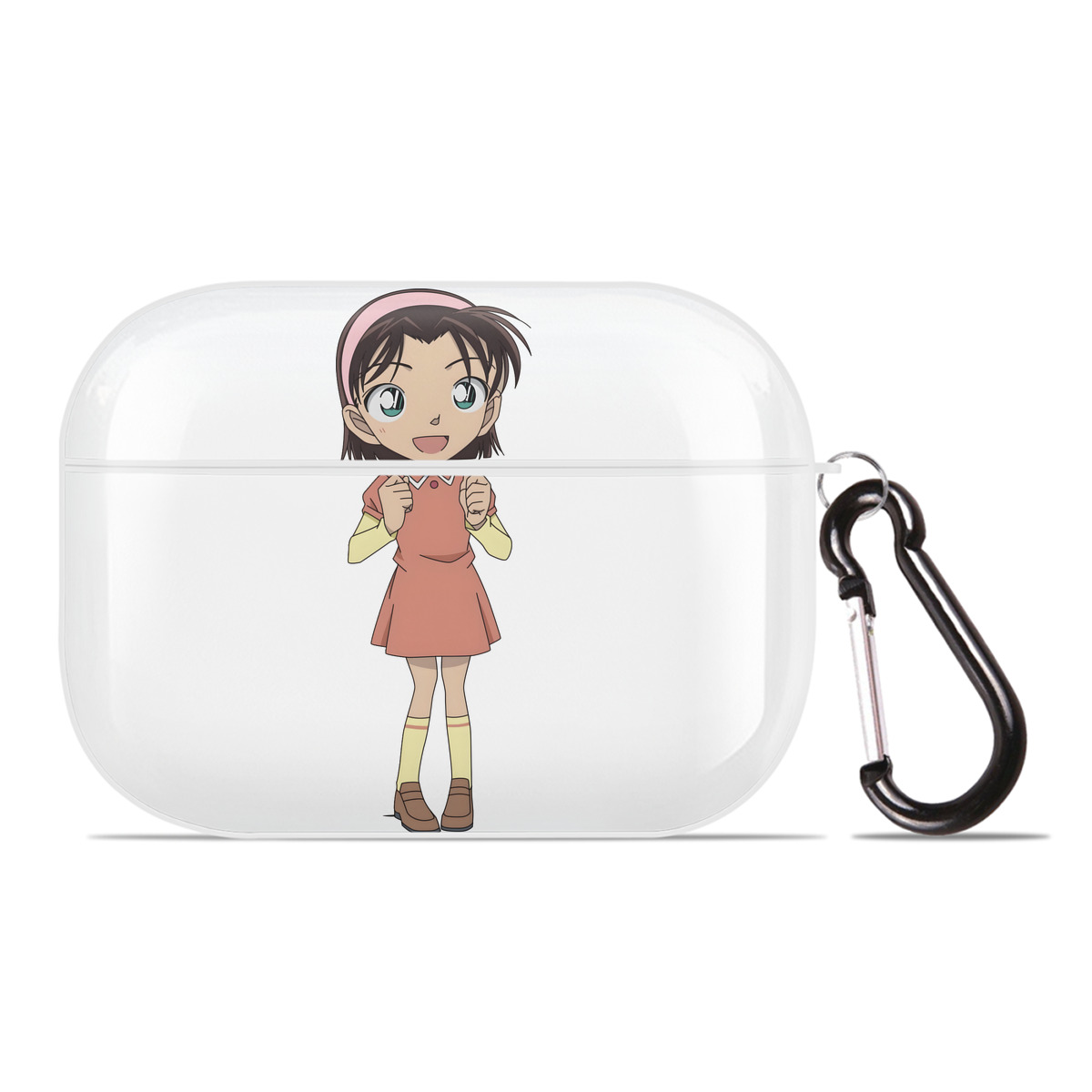 （画像用） 名探偵コナン 吉田 歩美 よしだ あゆみ Detective Conan my Yeager 【AirPods Pro用】ハードシェル保護ケース 耐衝撃・防指紋・カラビナ付き商品仕様